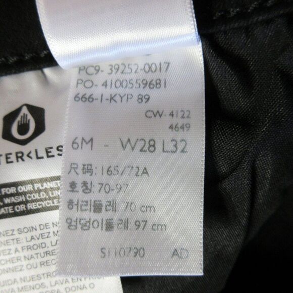 LEVI'S Classic Bootcut Jeans Womens 6 (28x32) Mid Rise Black Stretch Denim 2 NWT - Picture 11 of 15